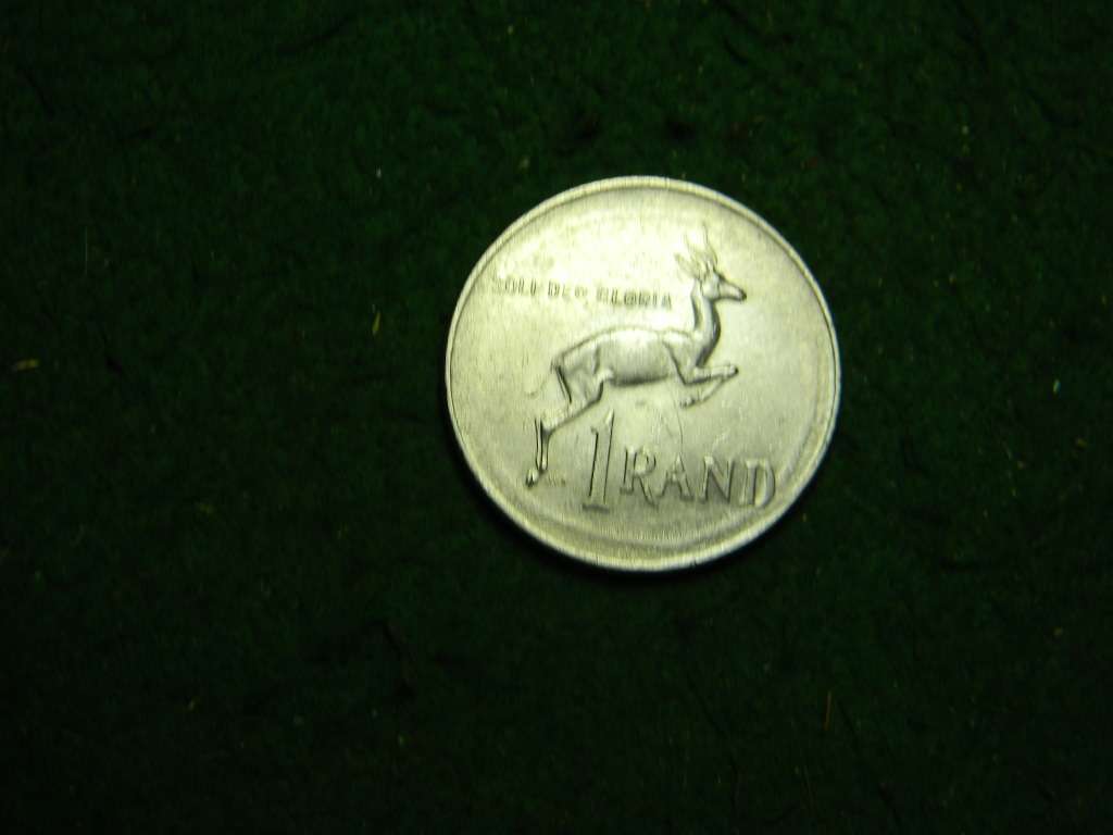 1 rand 1977  soli deo gloria south africa  in good condition